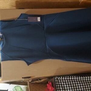 Jennifer Lopez Teal A-Line Dress size 10